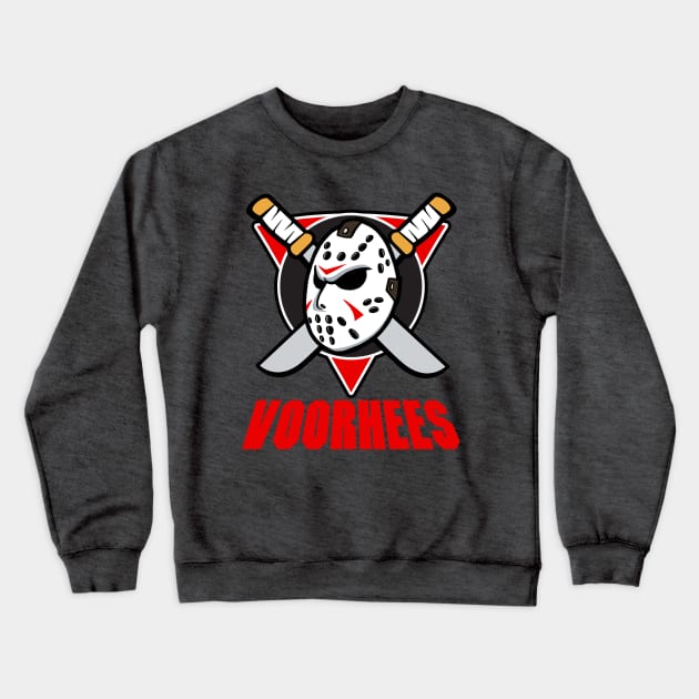 Voorhees Crewneck Sweatshirt by Mike Hampton Art